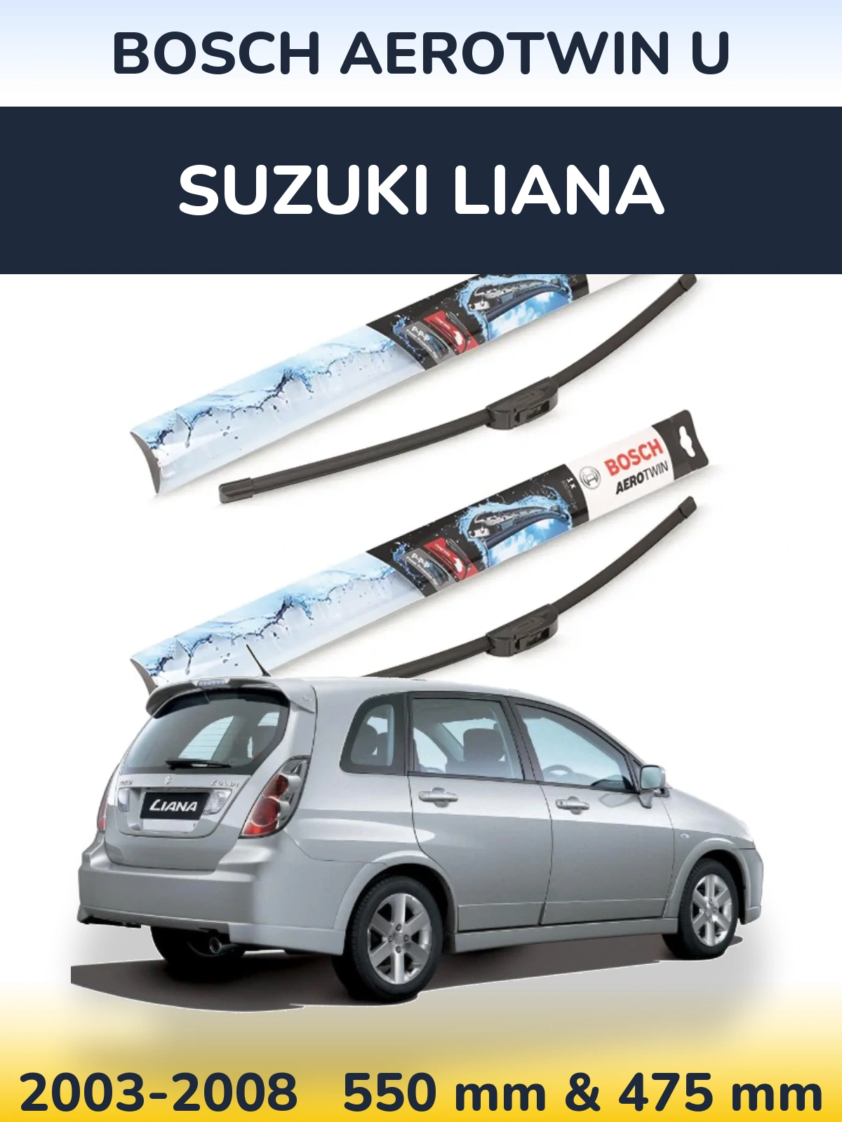 Torkarblad BOSCH AeroTwin U för Suzuki Liana