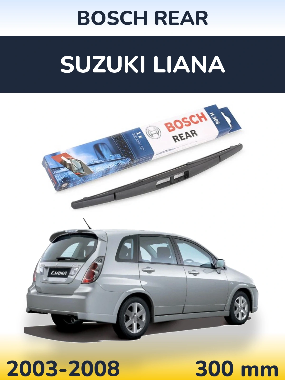 Torkarblad BOSCH Rear för Suzuki Liana