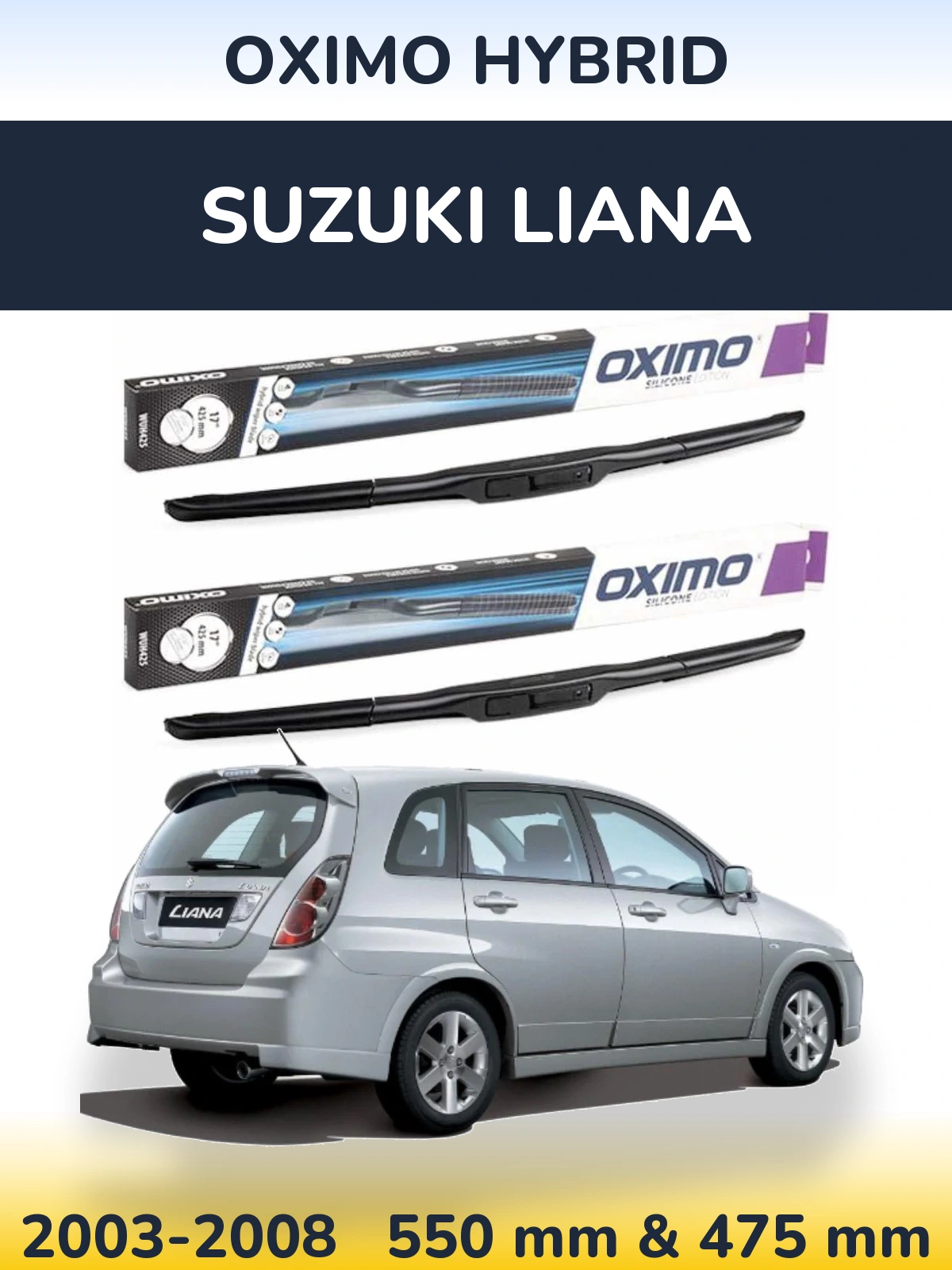 Torkarblad Oximo Hybrid för Suzuki Liana
