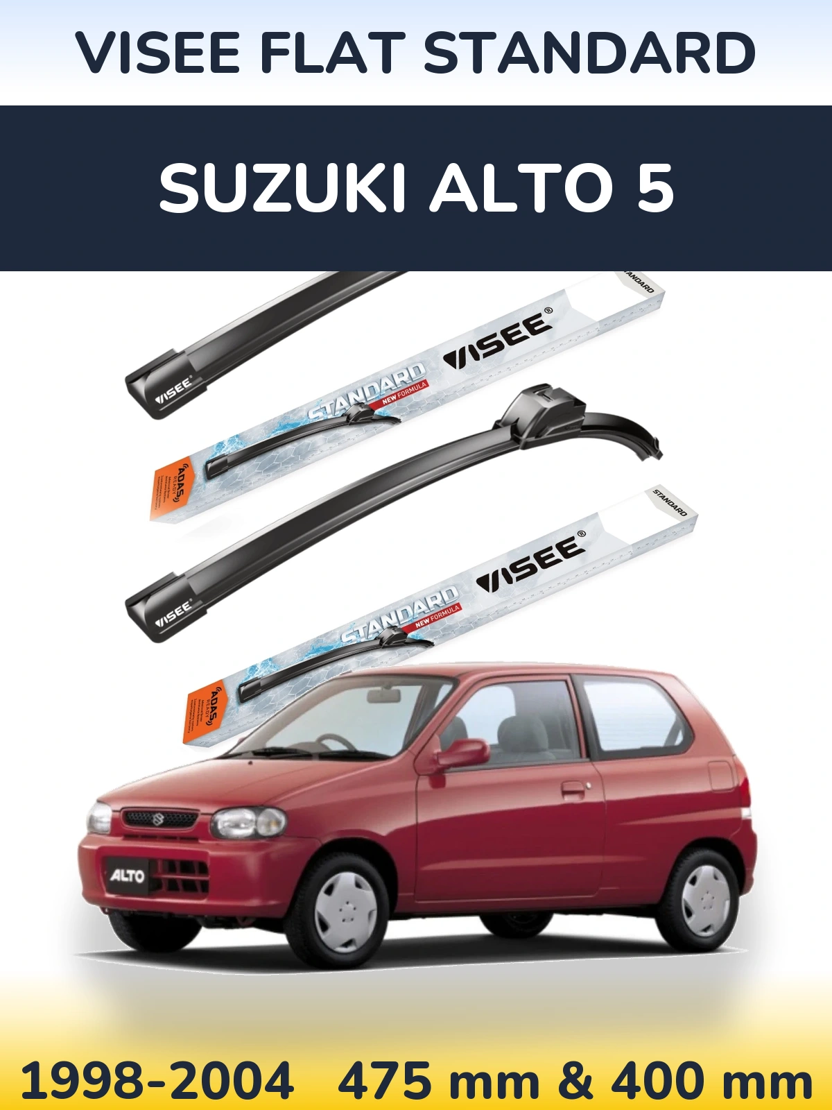Torkarblad VISEE FLAT STANDARD för Suzuki Alto 5