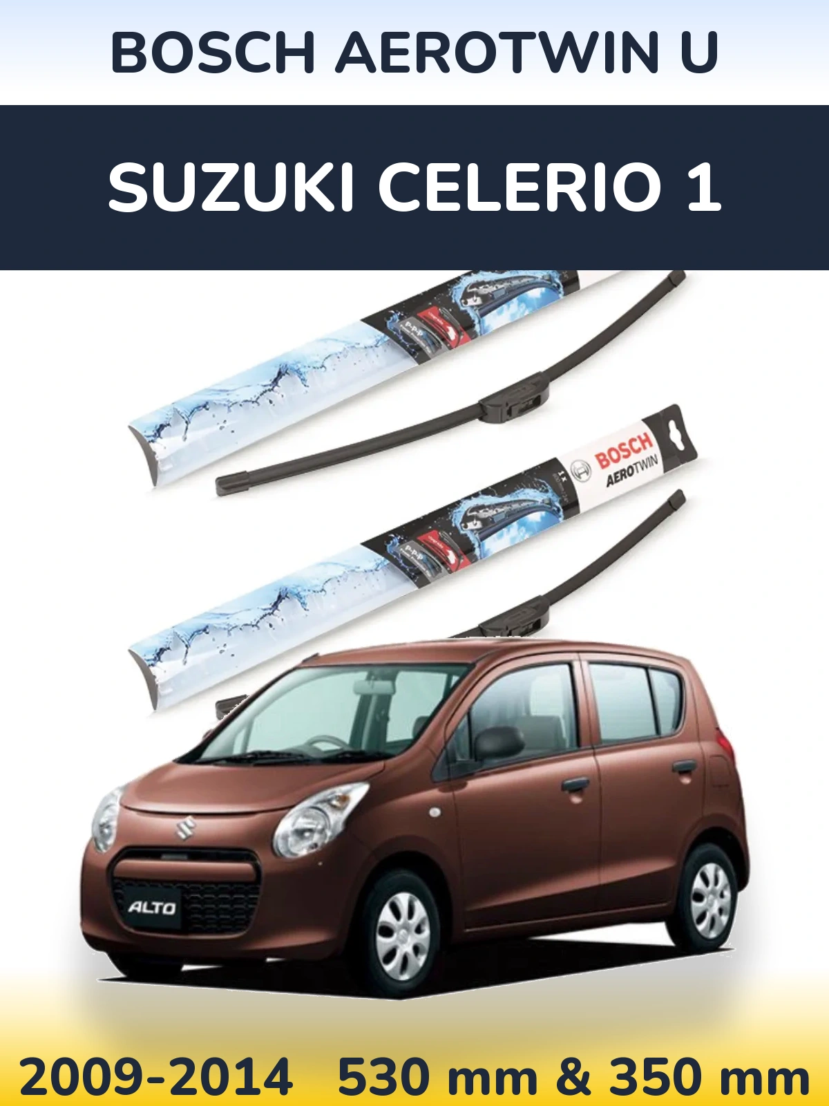 Torkarblad BOSCH AeroTwin U för Suzuki Celerio 1