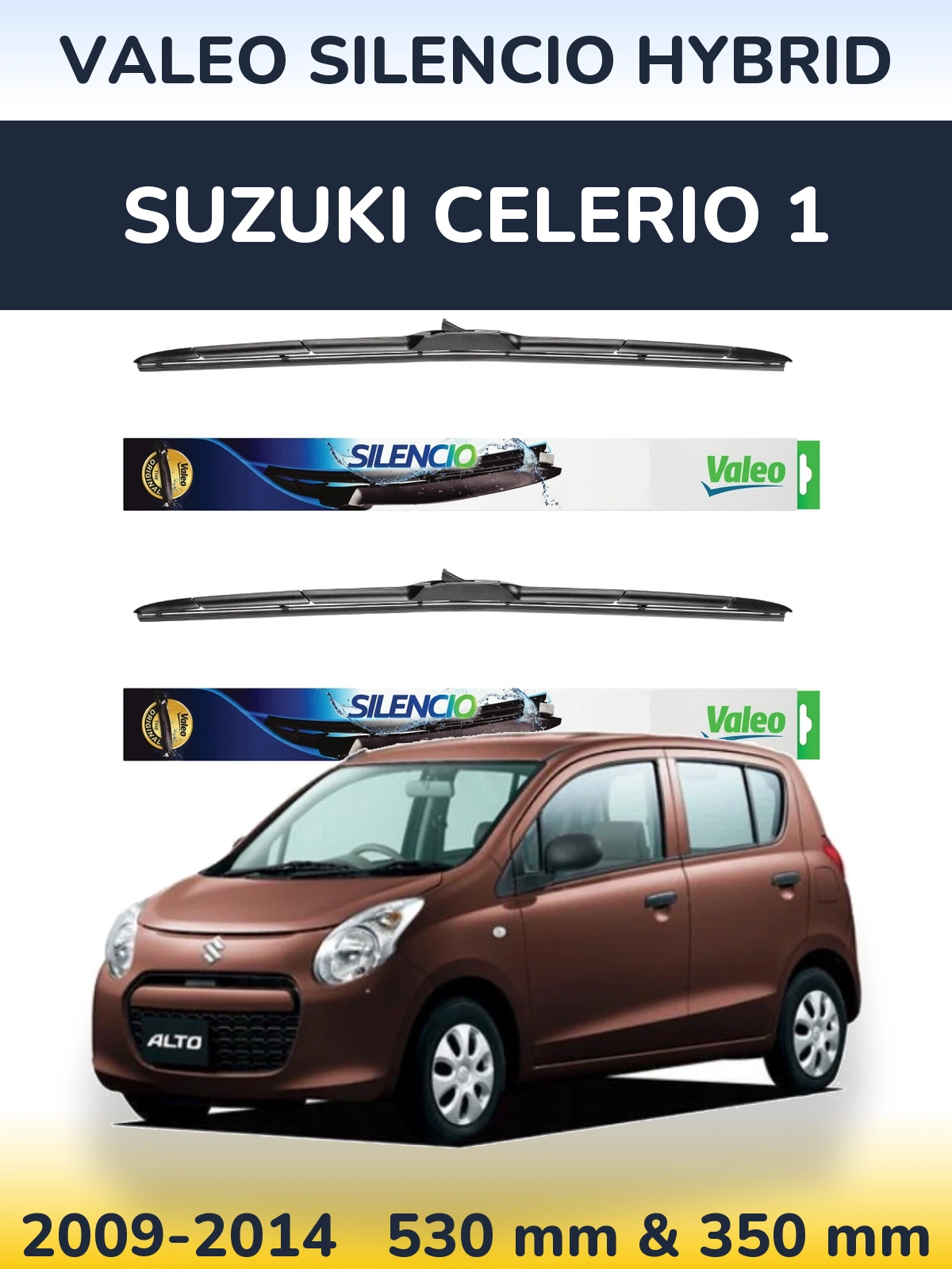 Torkarblad Valeo Silencio Hybrid för Suzuki Celerio 1