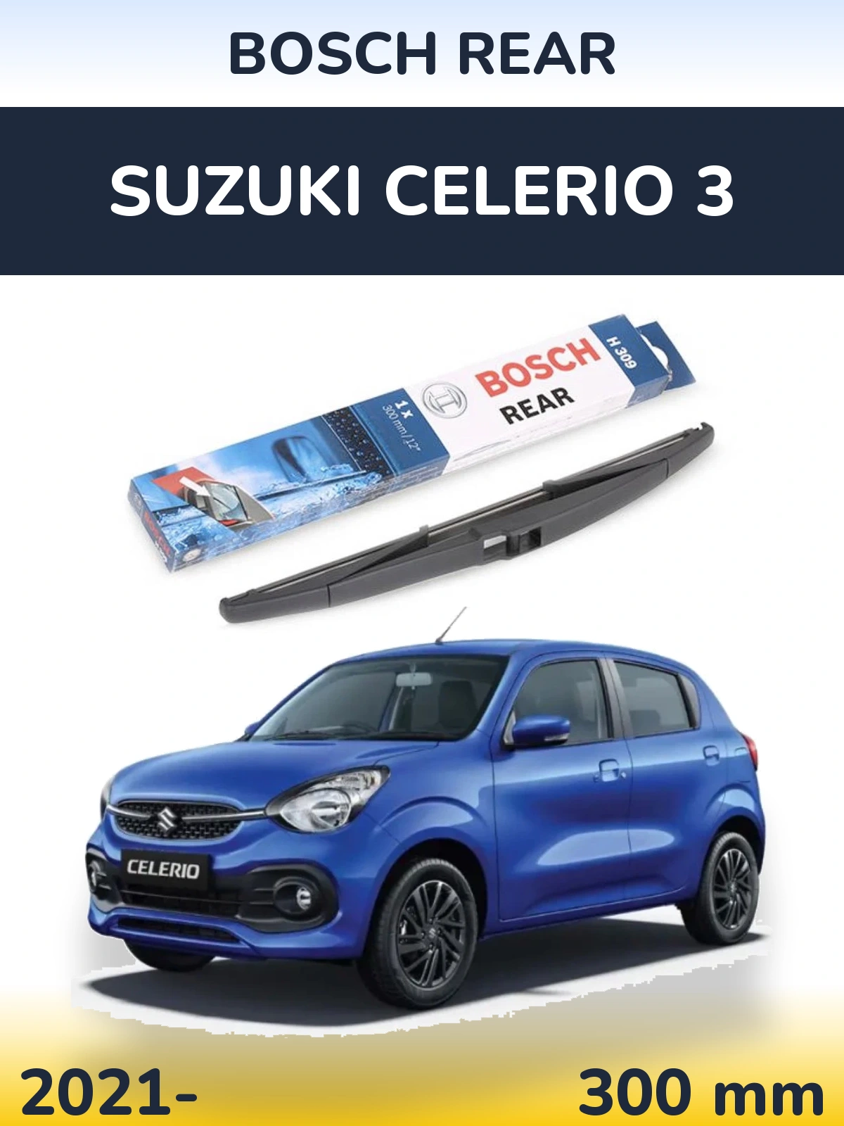 Torkarblad BOSCH Rear för Suzuki Celerio 3