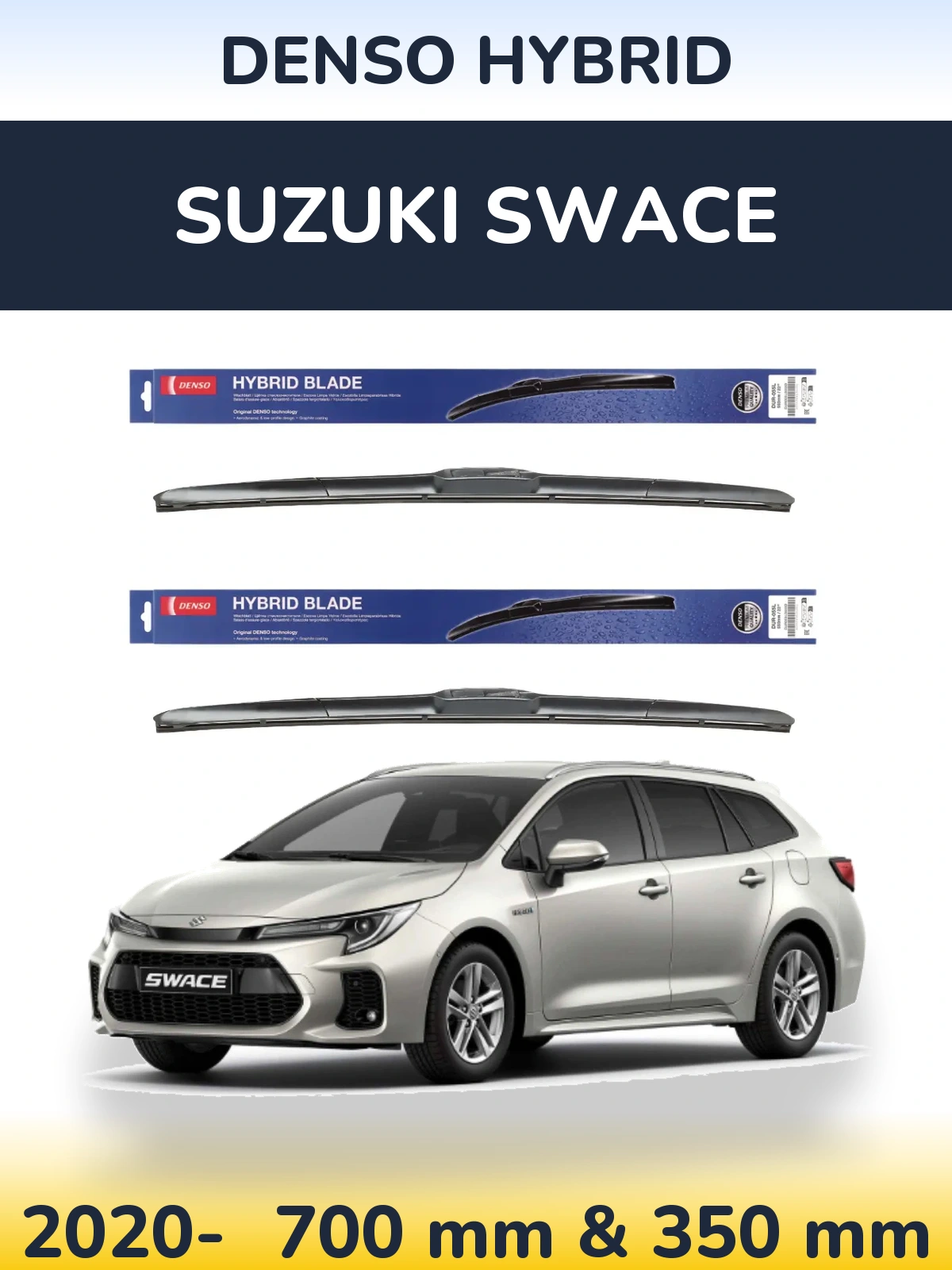 Torkarblad Denso Hybrid för Suzuki Swace