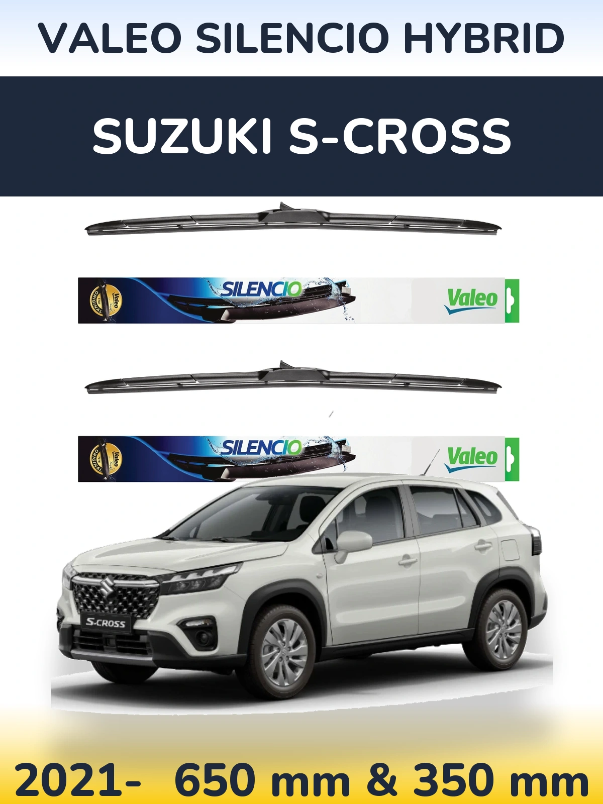 Torkarblad Valeo Silencio Hybrid för Suzuki S-Cross