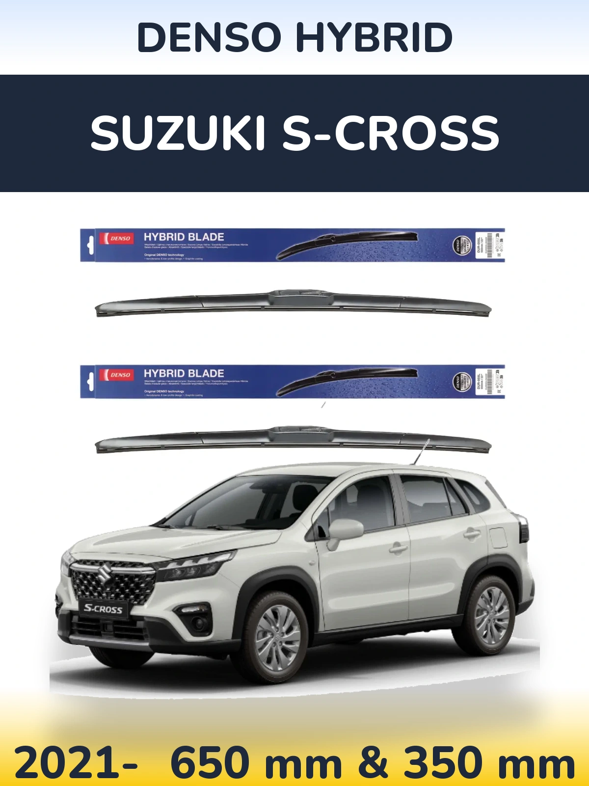 Torkarblad Denso Hybrid för Suzuki S-Cross