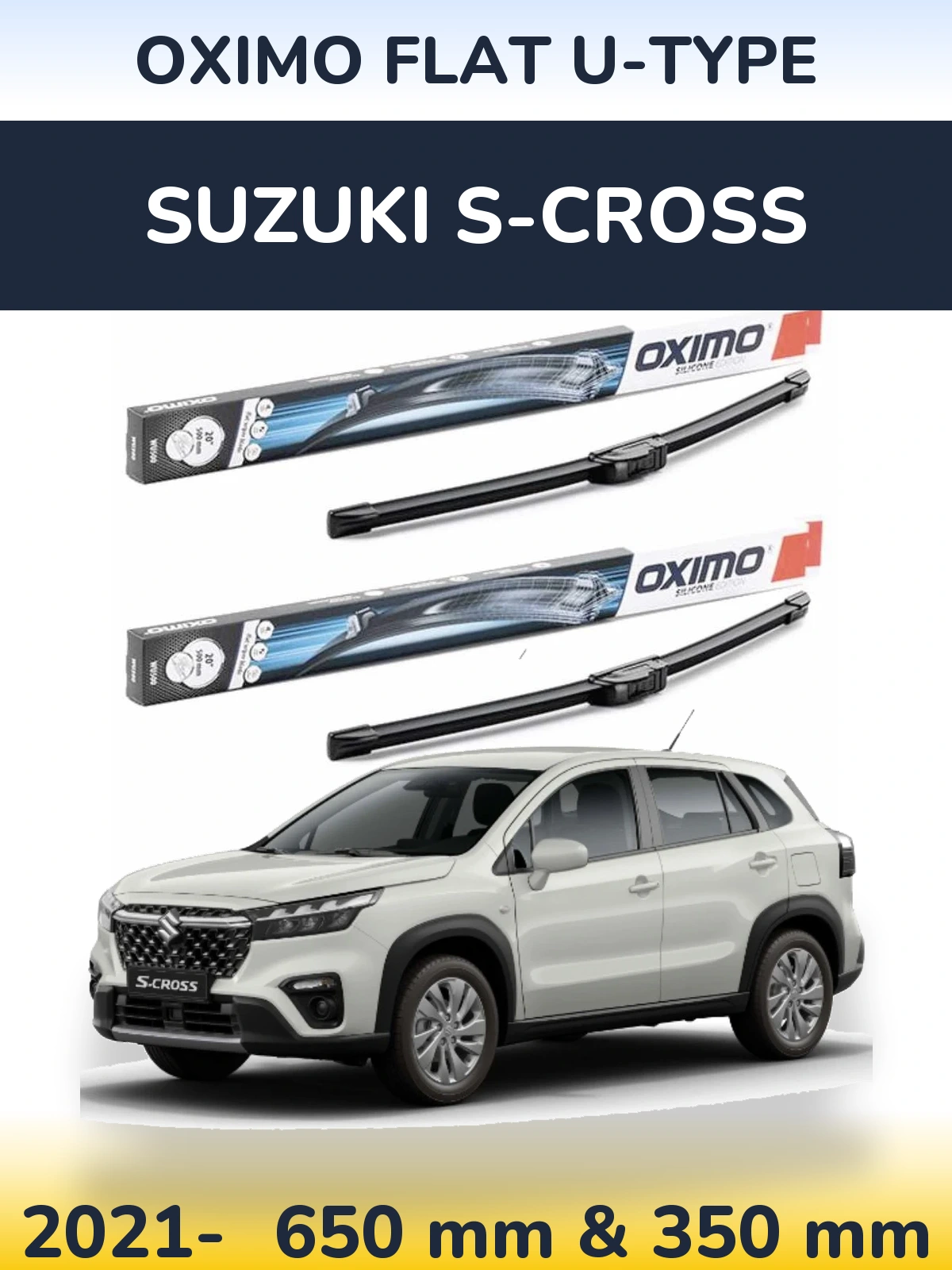 Torkarblad Oximo Flat U-type för Suzuki S-Cross