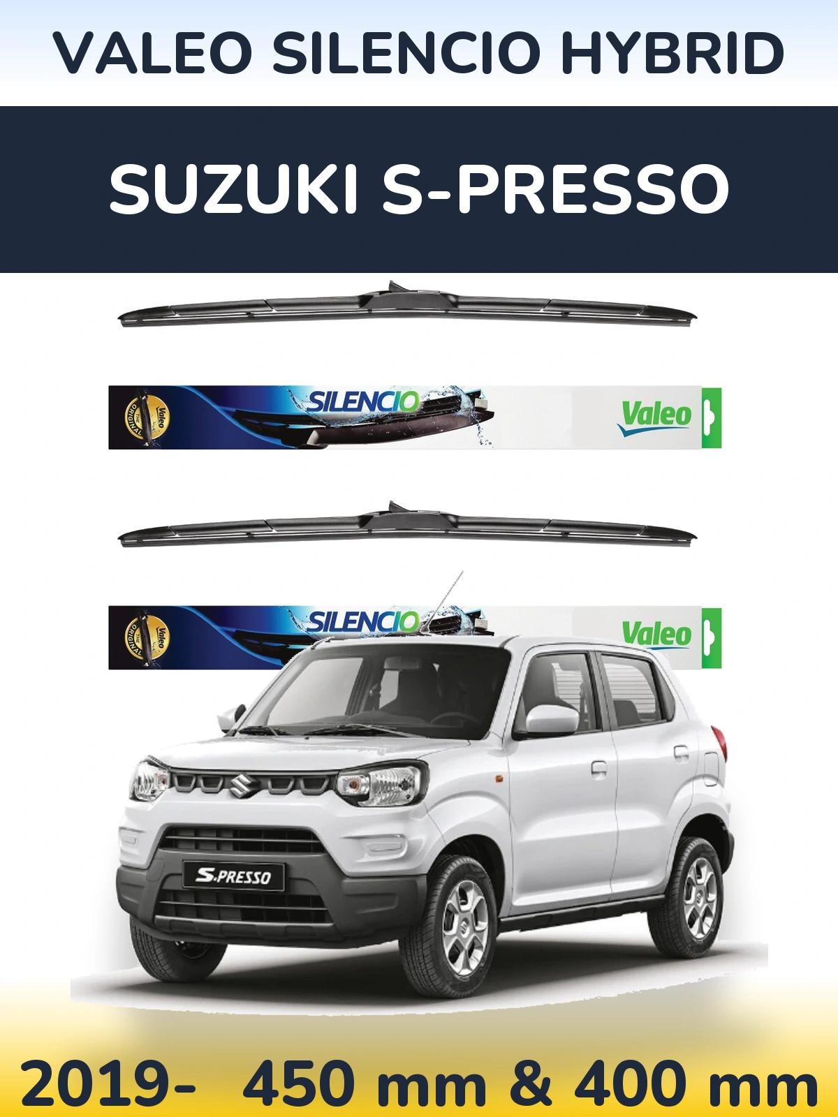 Torkarblad Valeo Silencio Hybrid för Suzuki S-Presso