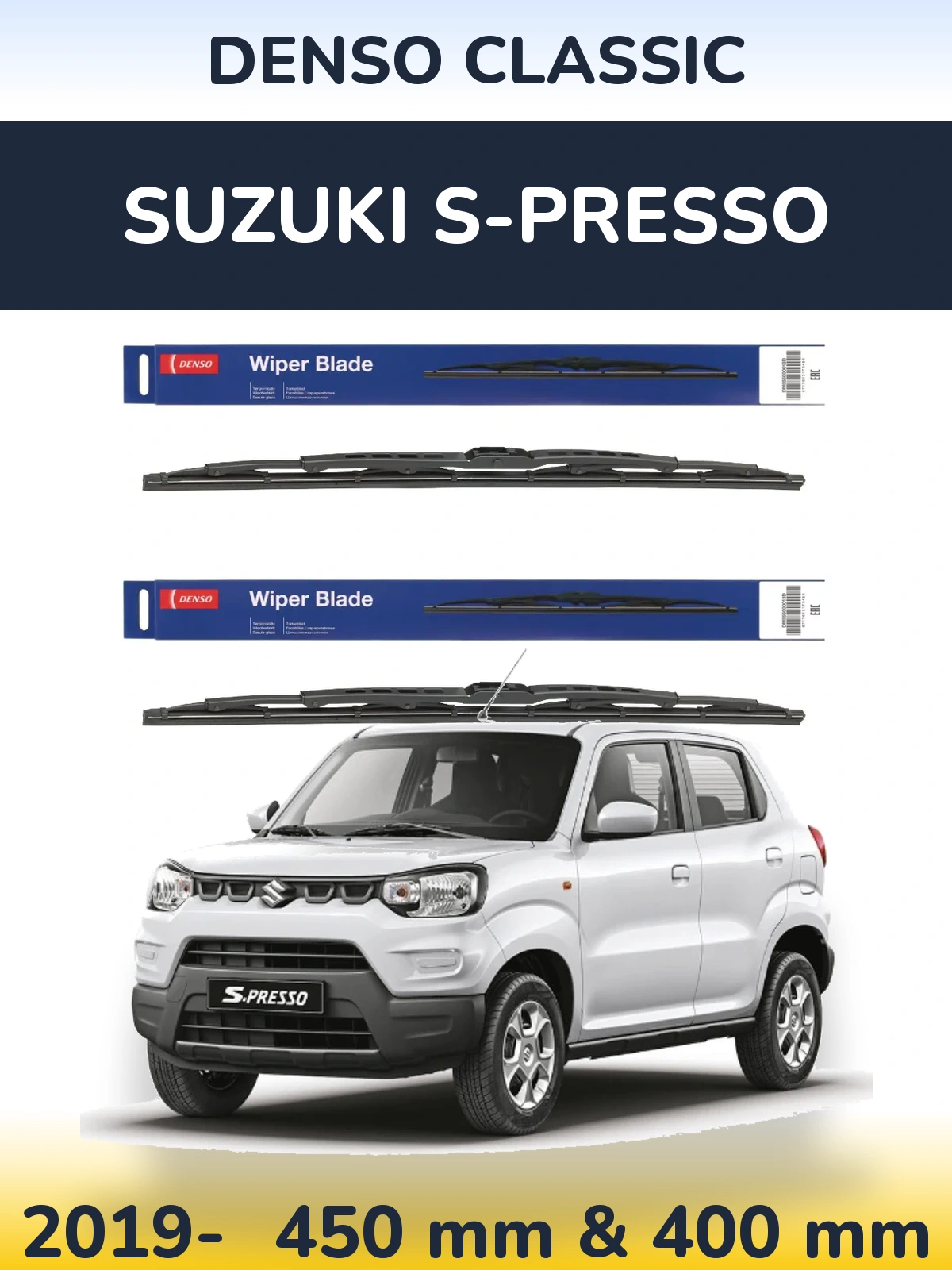 Torkarblad Denso Classic för Suzuki S-Presso