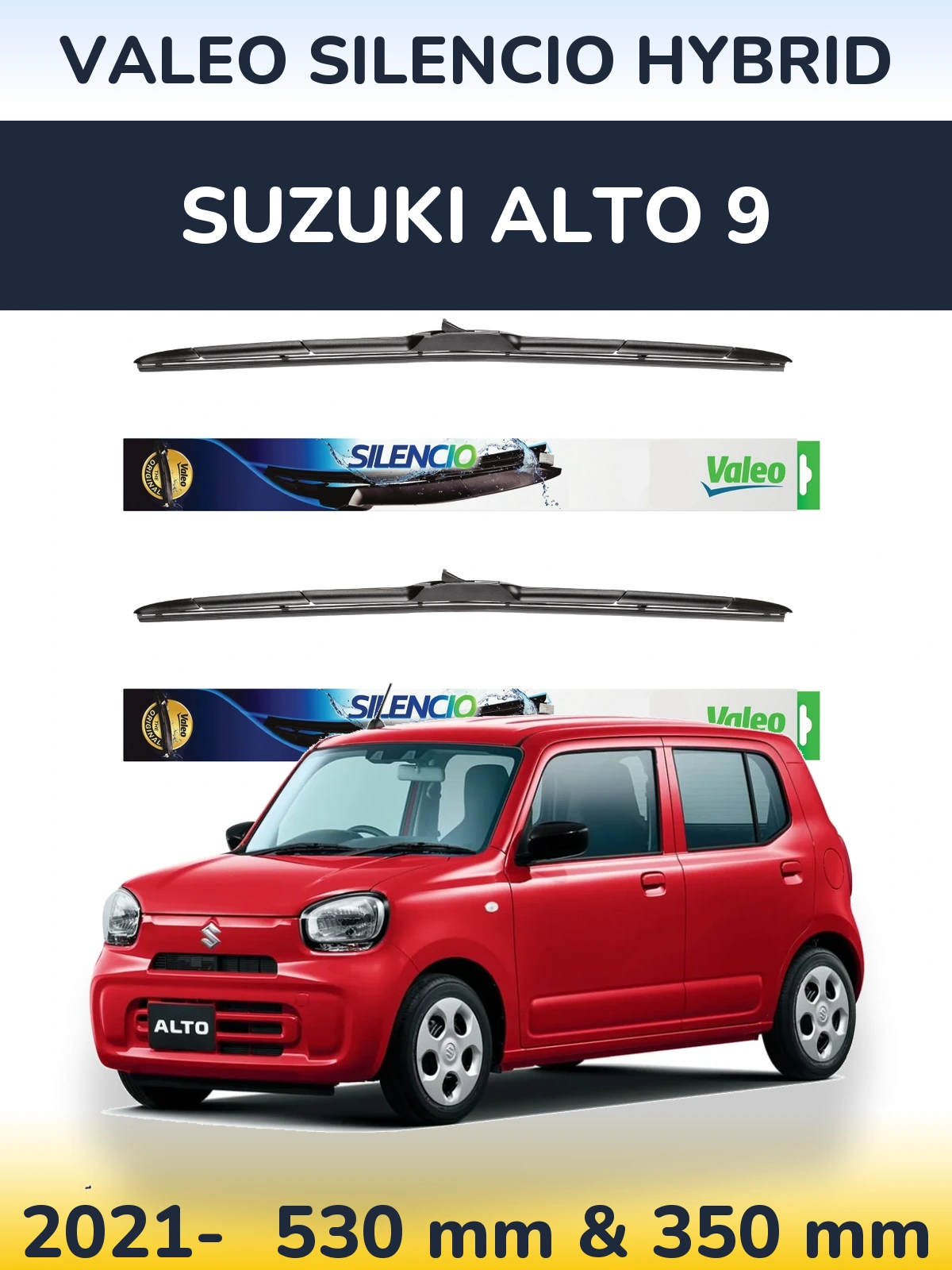 Torkarblad Valeo Silencio Hybrid för Suzuki Alto 9