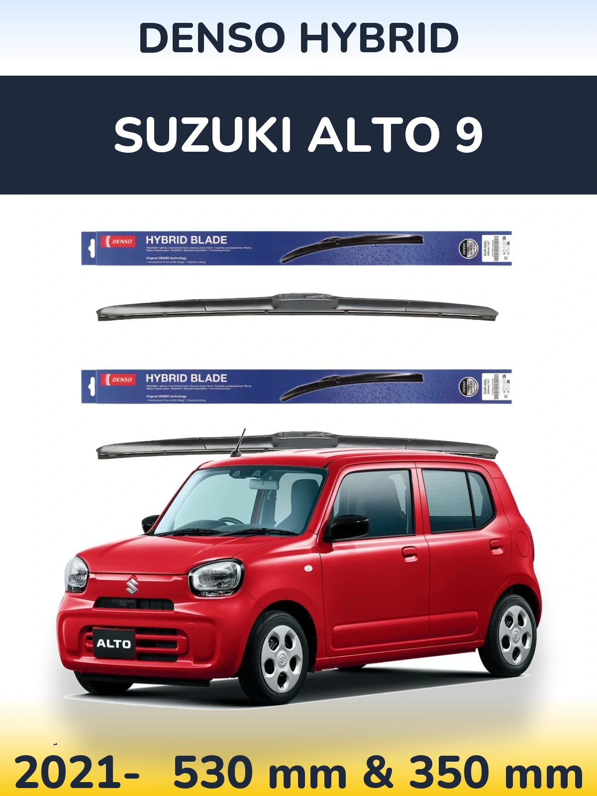 Torkarblad Denso Hybrid för Suzuki Alto 9