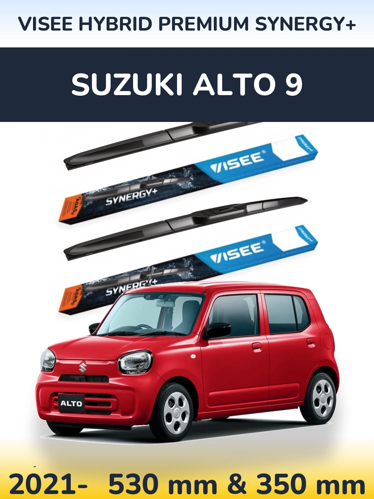 Torkarblad VISEE HYBRID PREMIUM SYNERGY+ för Suzuki Alto 9