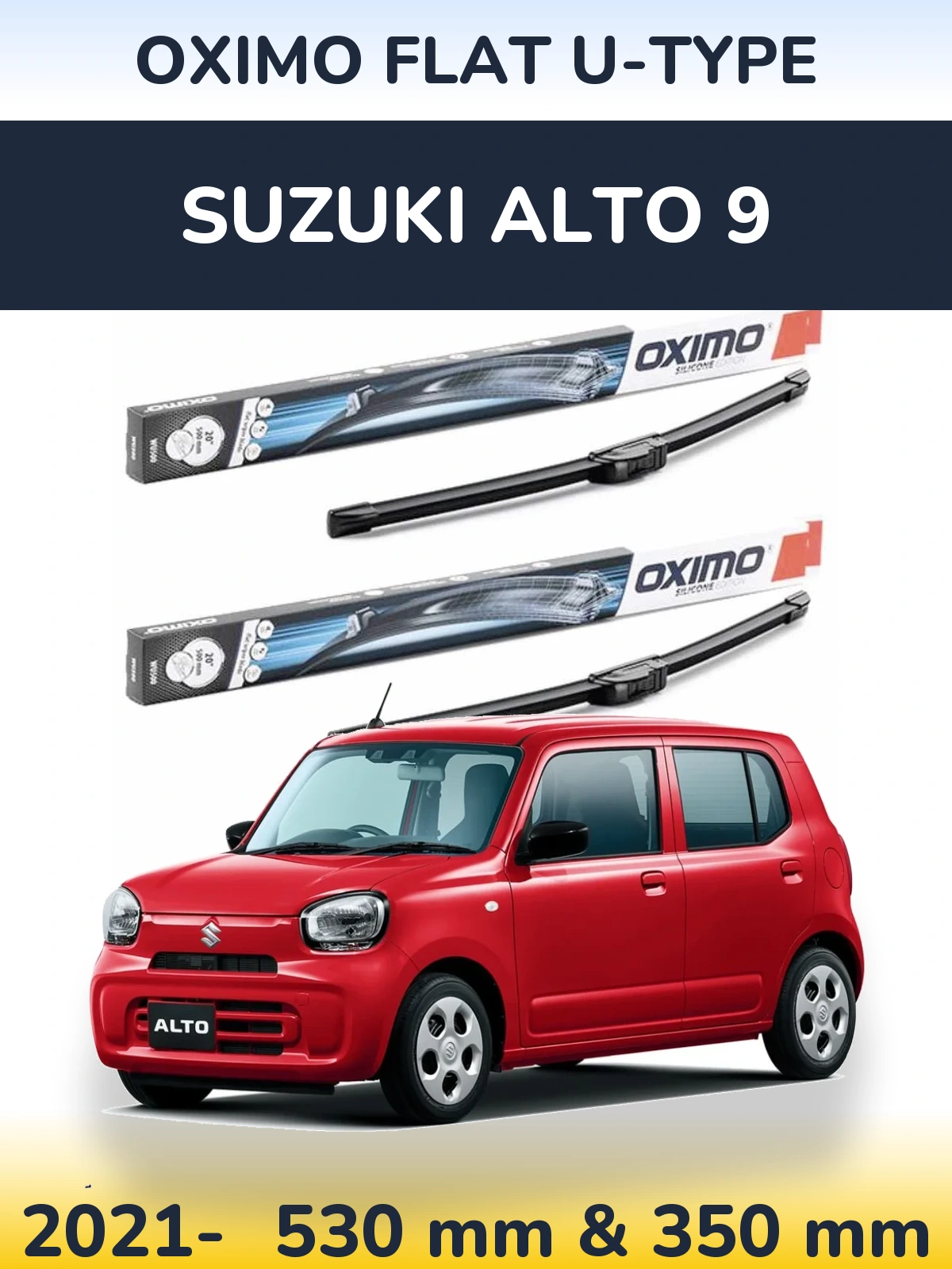 Torkarblad Oximo Flat U-type för Suzuki Alto 9