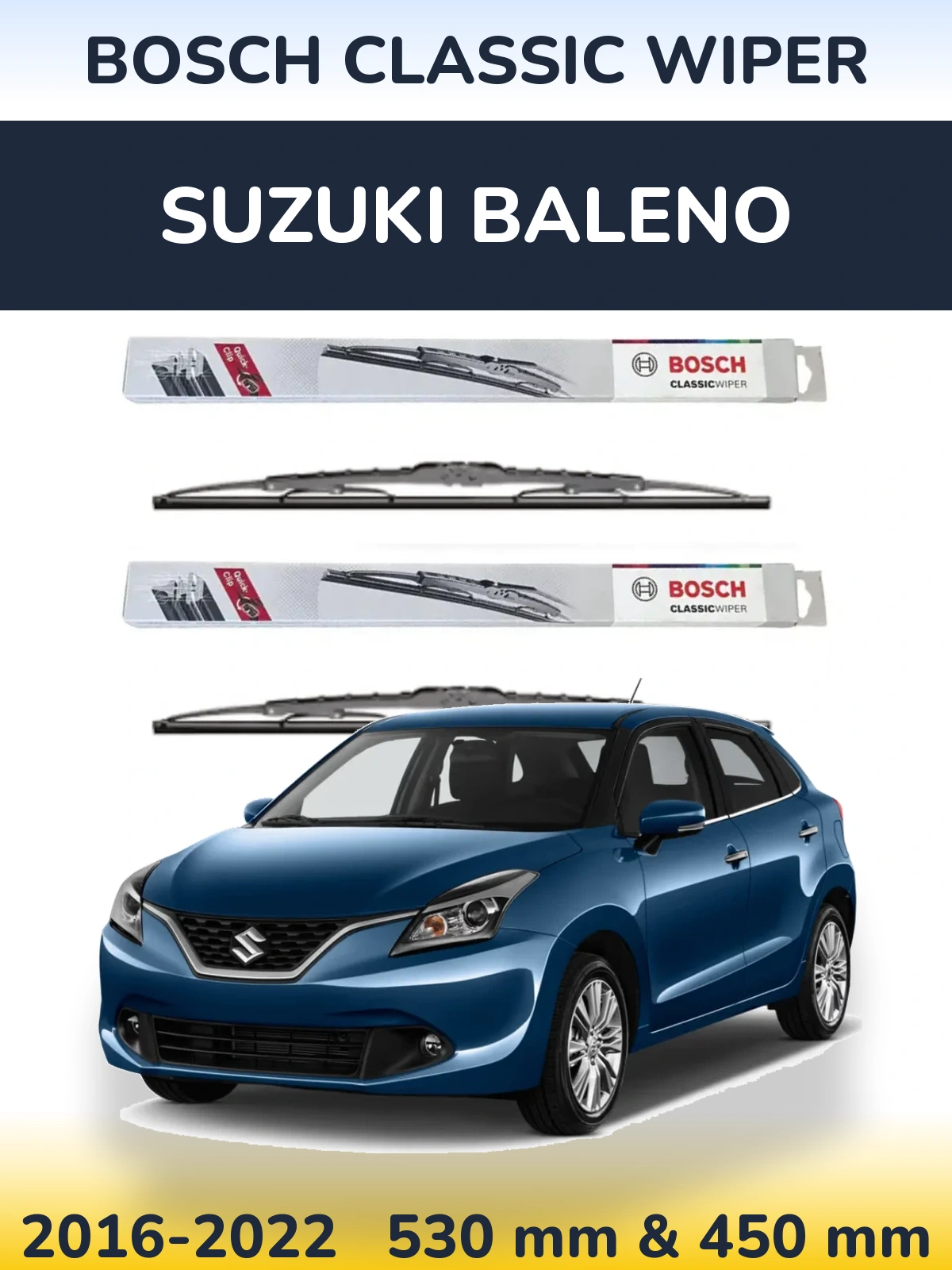 Torkarblad BOSCH Classic Wiper för Suzuki Baleno