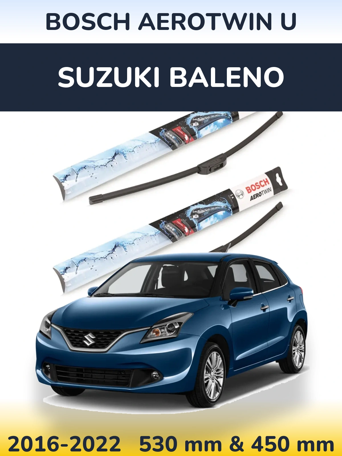 Torkarblad BOSCH AeroTwin U för Suzuki Baleno