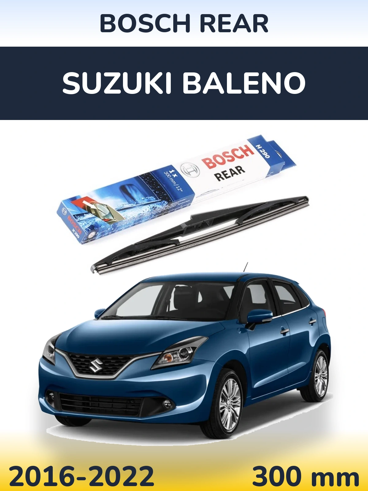 Torkarblad BOSCH Rear för Suzuki Baleno