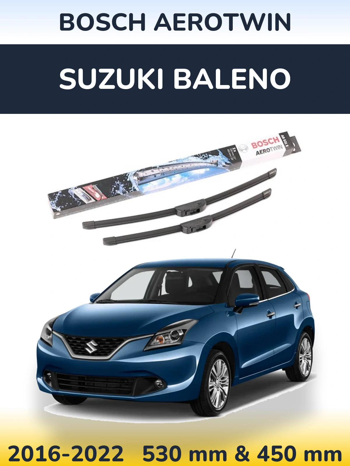 Torkarblad BOSCH AeroTwin för Suzuki Baleno