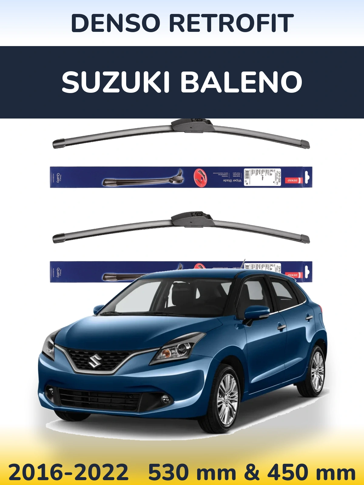 Torkarblad Denso Retrofit för Suzuki Baleno