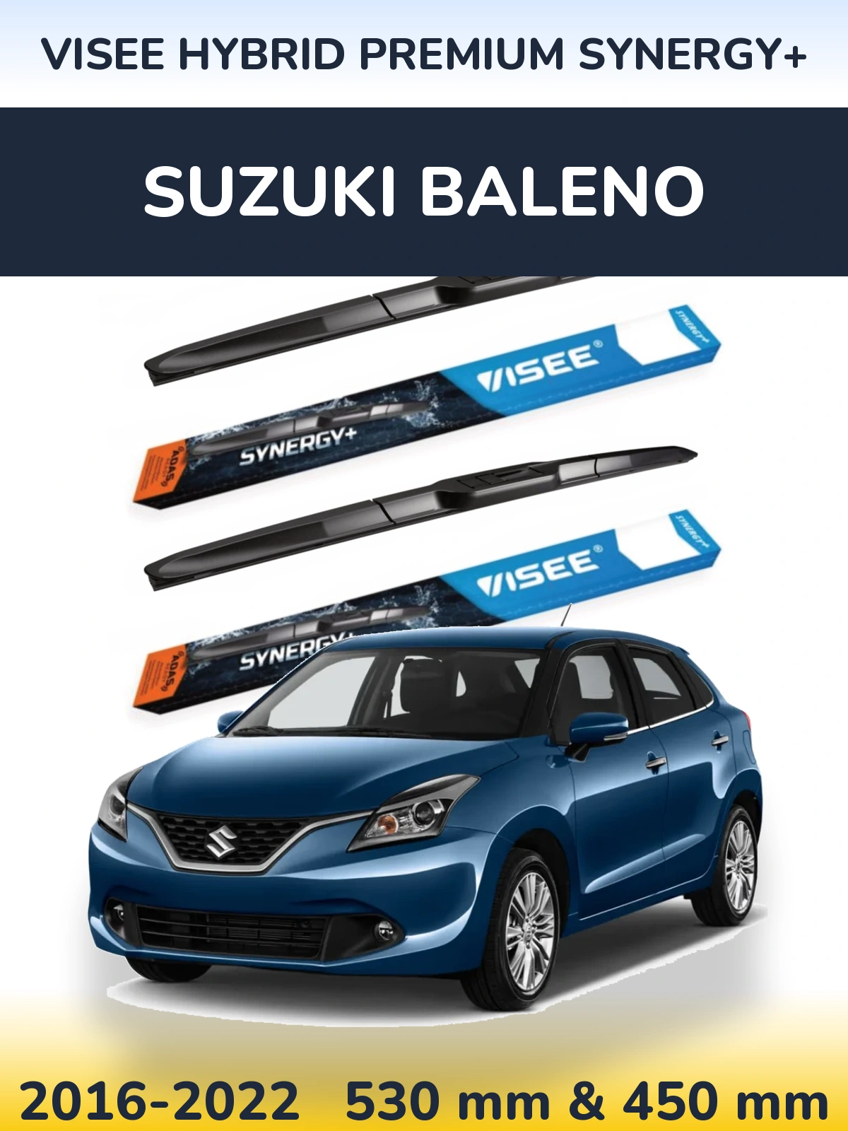 Torkarblad VISEE HYBRID PREMIUM SYNERGY+ för Suzuki Baleno