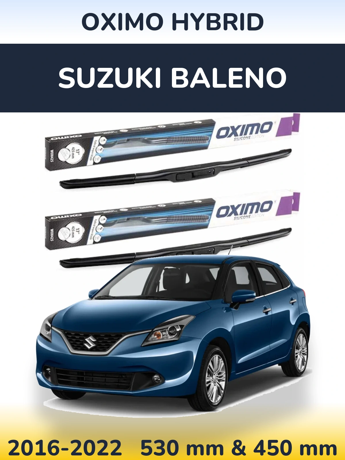 Torkarblad Oximo Hybrid för Suzuki Baleno