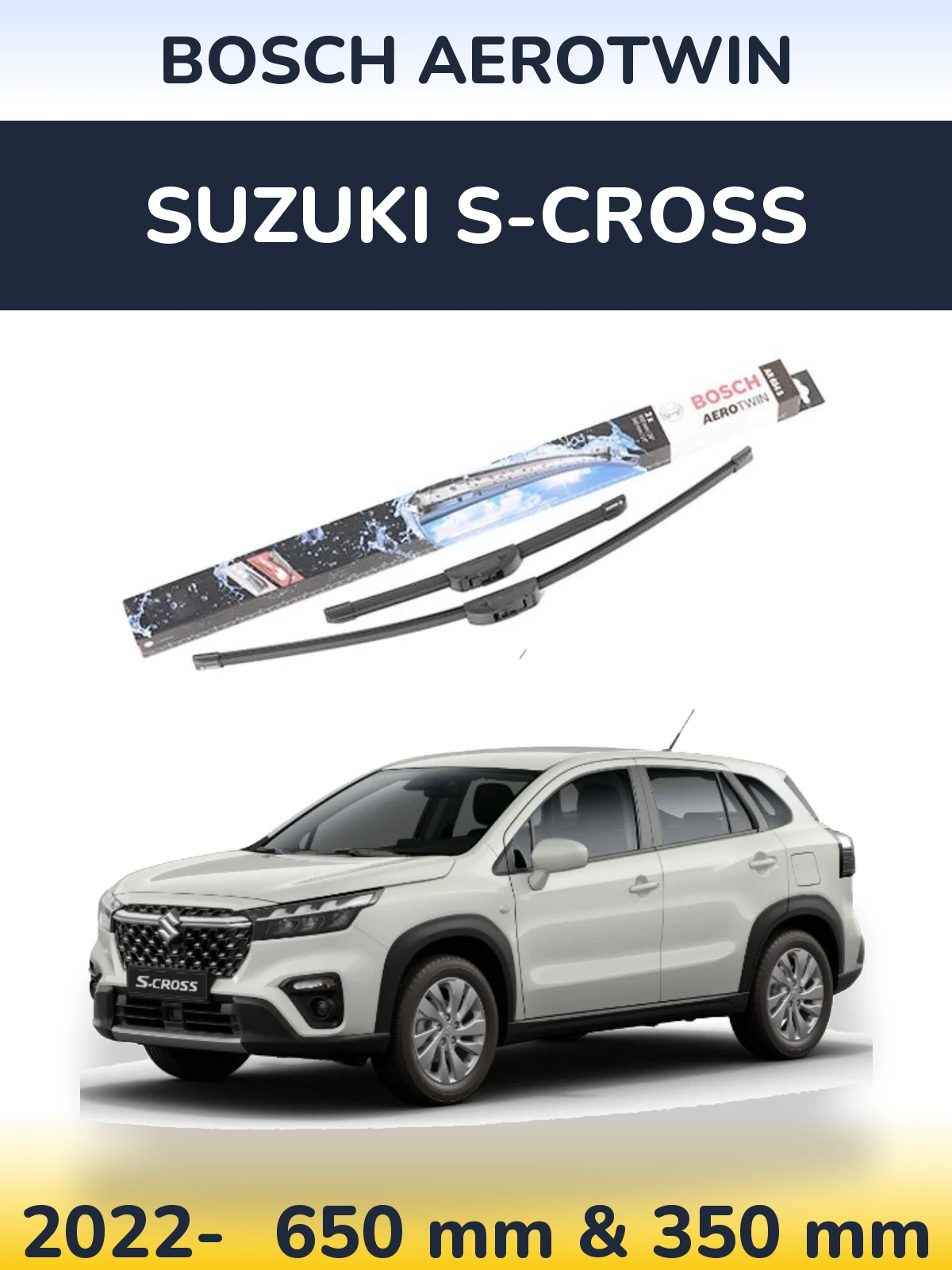 Torkarblad BOSCH AeroTwin för Suzuki S-Cross