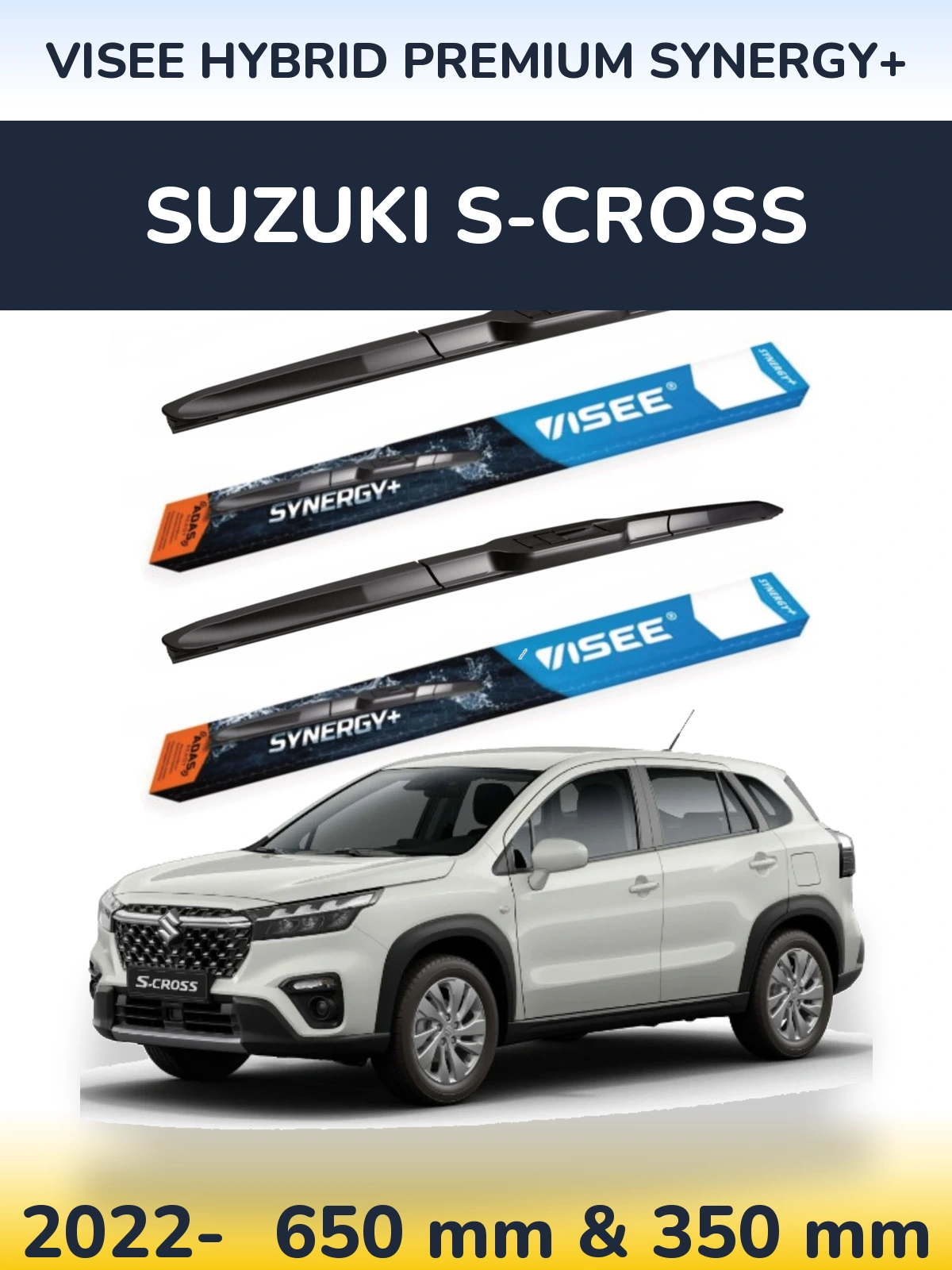 Torkarblad VISEE HYBRID PREMIUM SYNERGY+ för Suzuki S-Cross