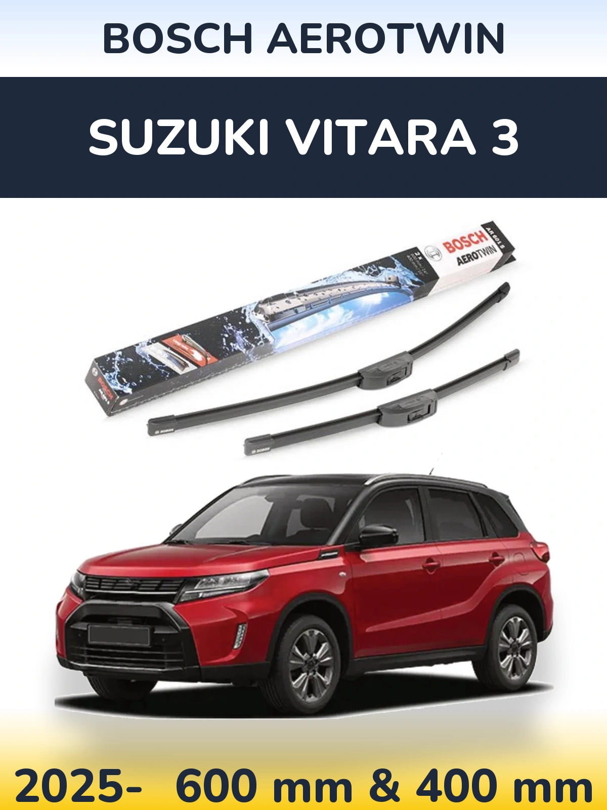 Torkarblad BOSCH AeroTwin för Suzuki Vitara 3