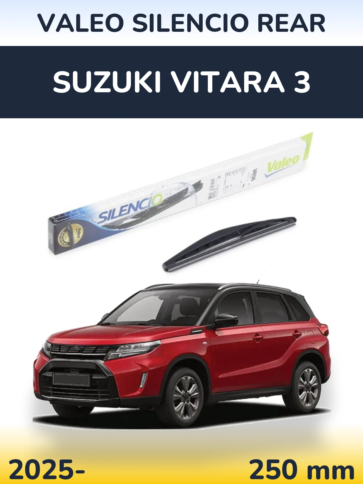 Задний дворник Valeo Silencio Rear 240 мм для Suzuki Vitara 3 2025-2026