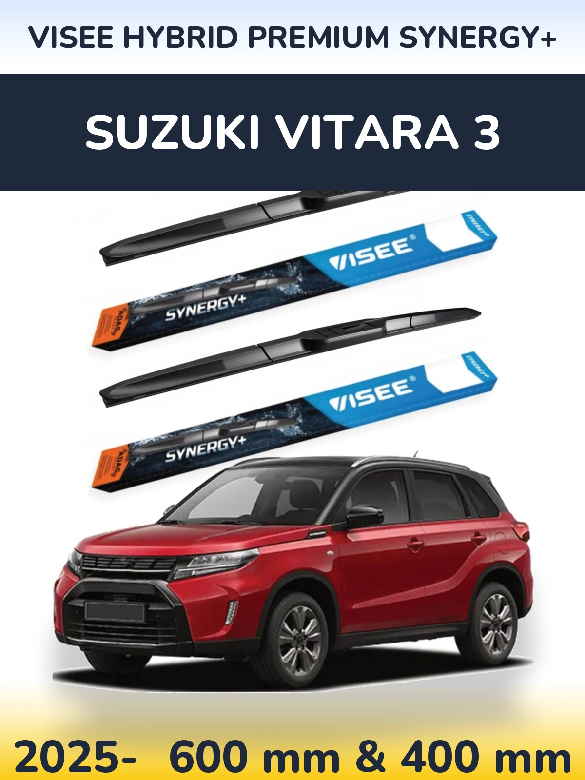 Torkarblad VISEE HYBRID PREMIUM SYNERGY+ för Suzuki Vitara 3
