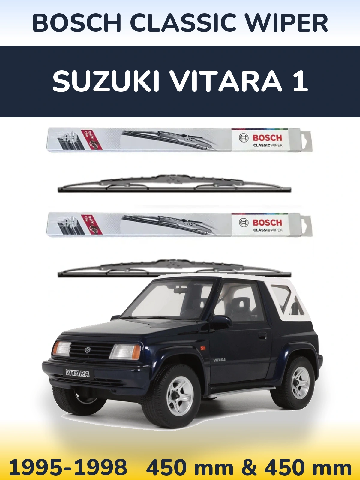 Torkarblad BOSCH Classic Wiper för Suzuki Vitara 1