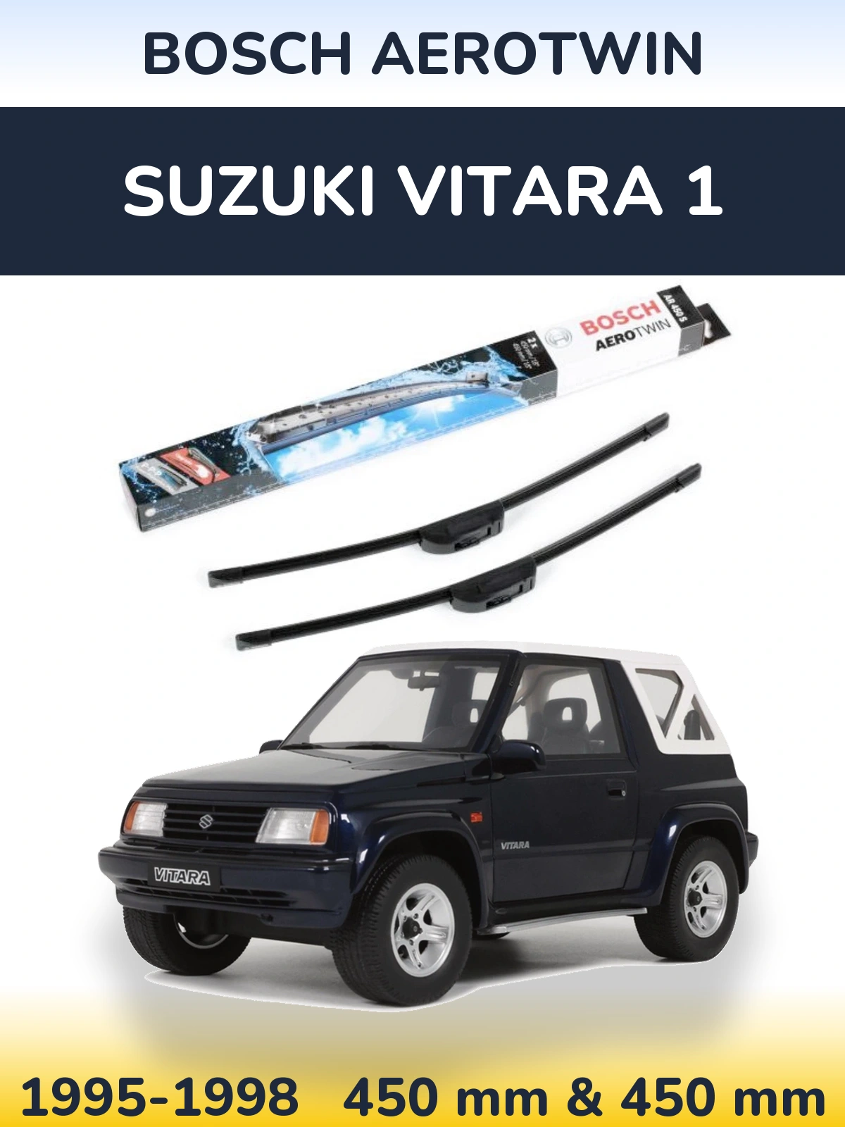 Torkarblad BOSCH AeroTwin för Suzuki Vitara 1