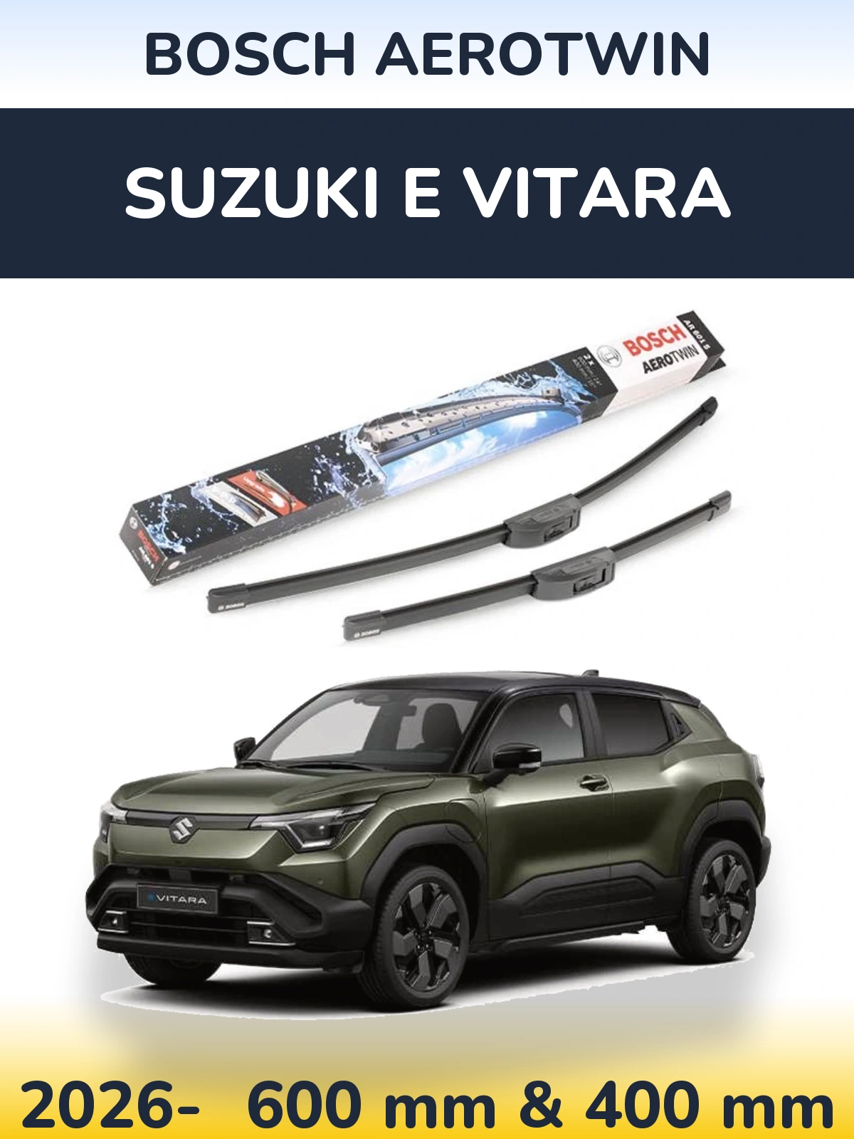 Torkarblad BOSCH AeroTwin för Suzuki e Vitara