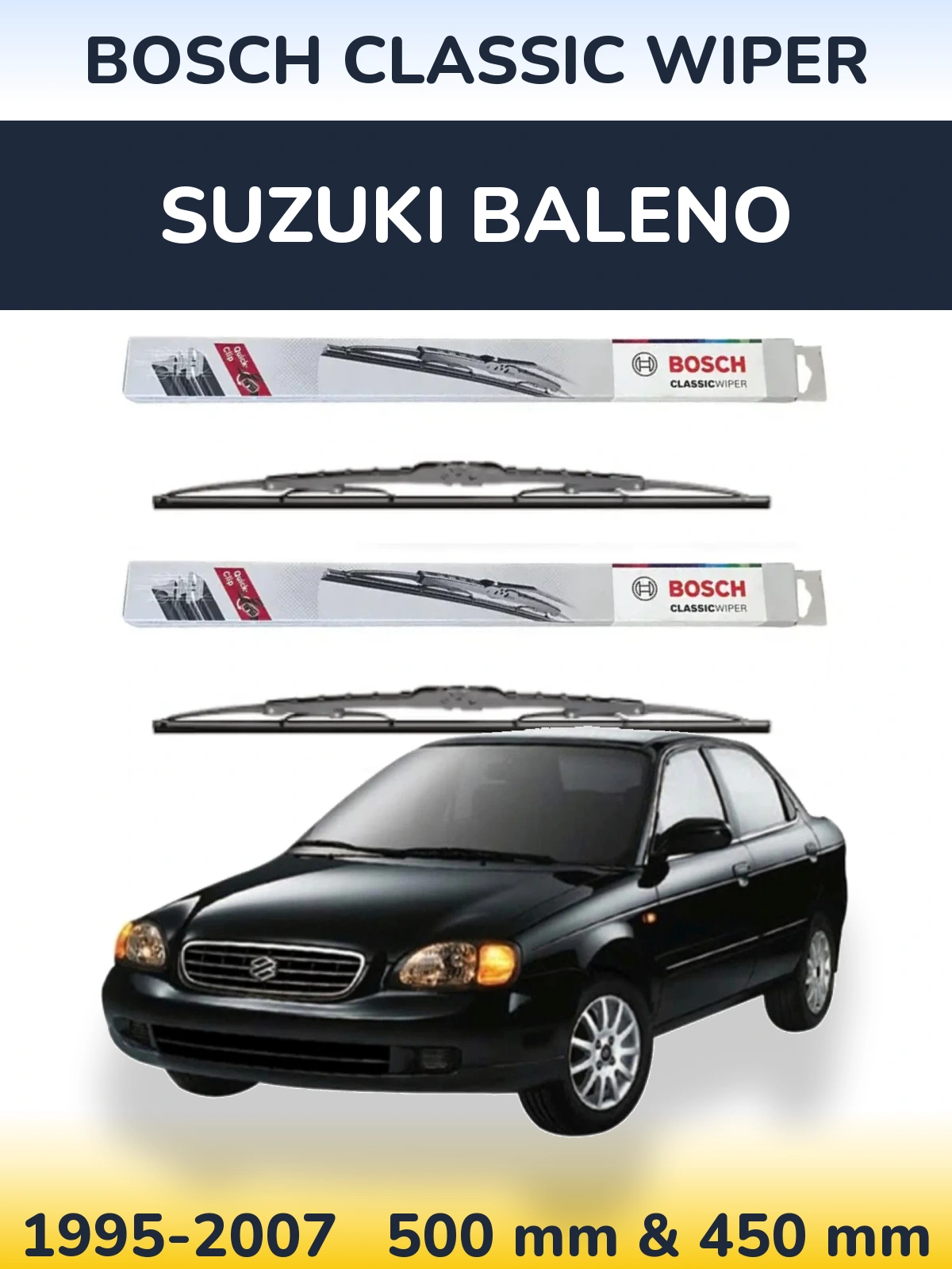 Torkarblad BOSCH Classic Wiper för Suzuki Baleno