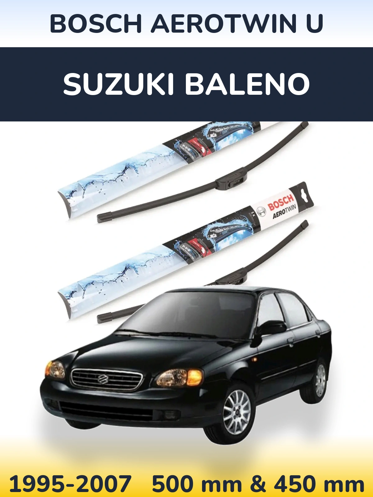 Torkarblad BOSCH AeroTwin U för Suzuki Baleno