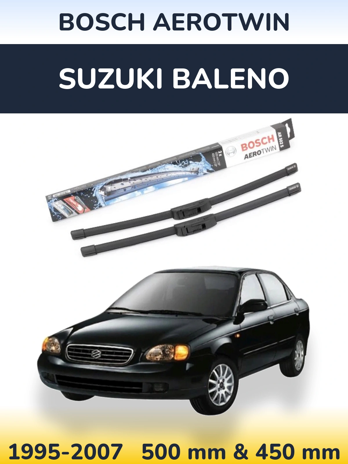 Torkarblad BOSCH AeroTwin för Suzuki Baleno