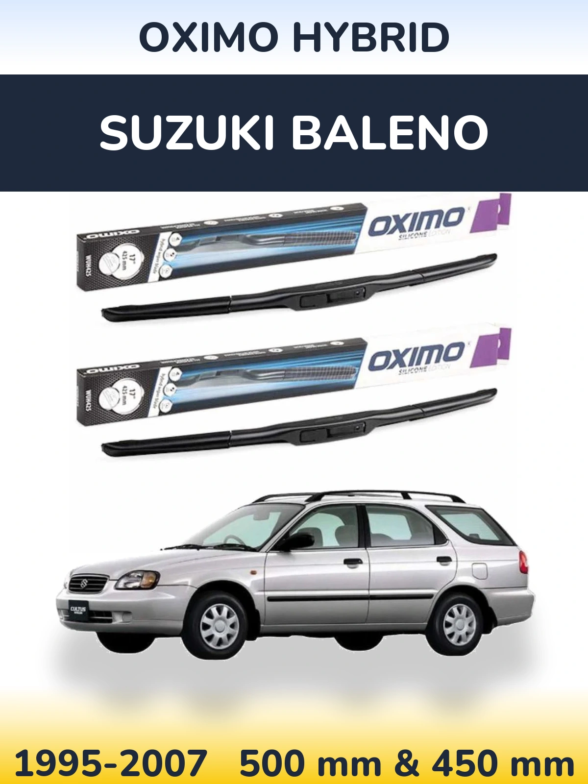 Torkarblad Oximo Hybrid för Suzuki Baleno