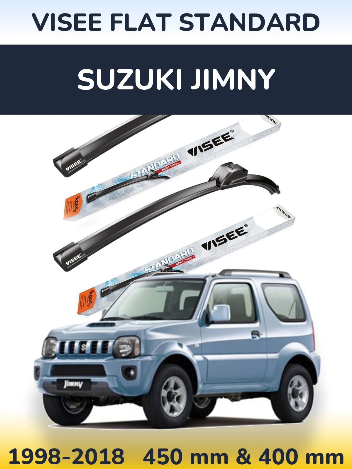 Torkarblad VISEE FLAT STANDARD för Suzuki Jimny