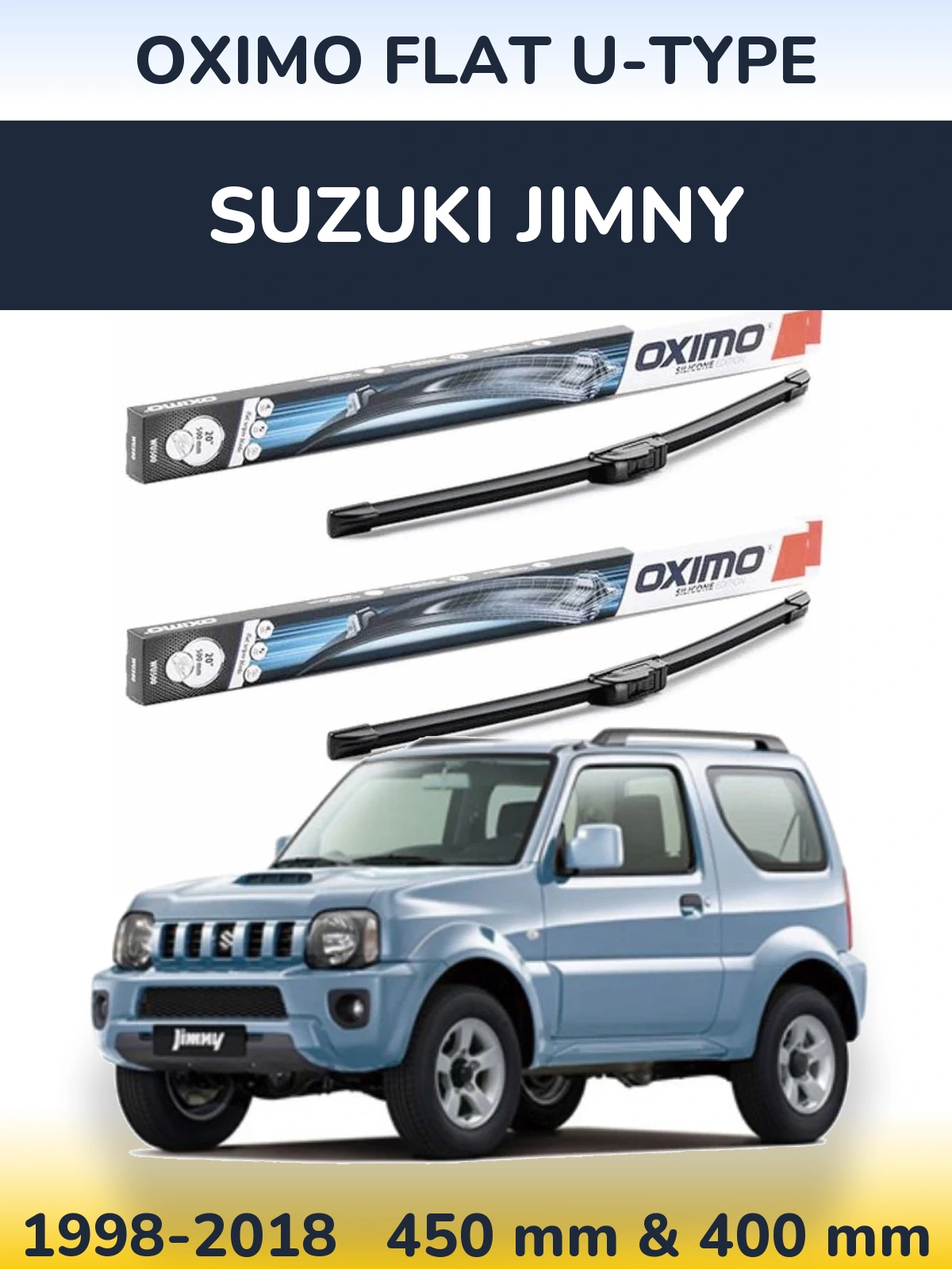 Torkarblad Oximo Flat U-type för Suzuki Jimny