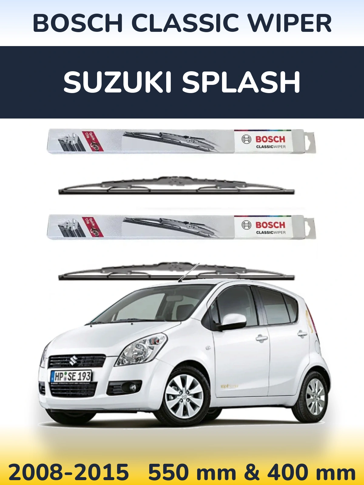 Torkarblad BOSCH Classic Wiper för Suzuki Splash