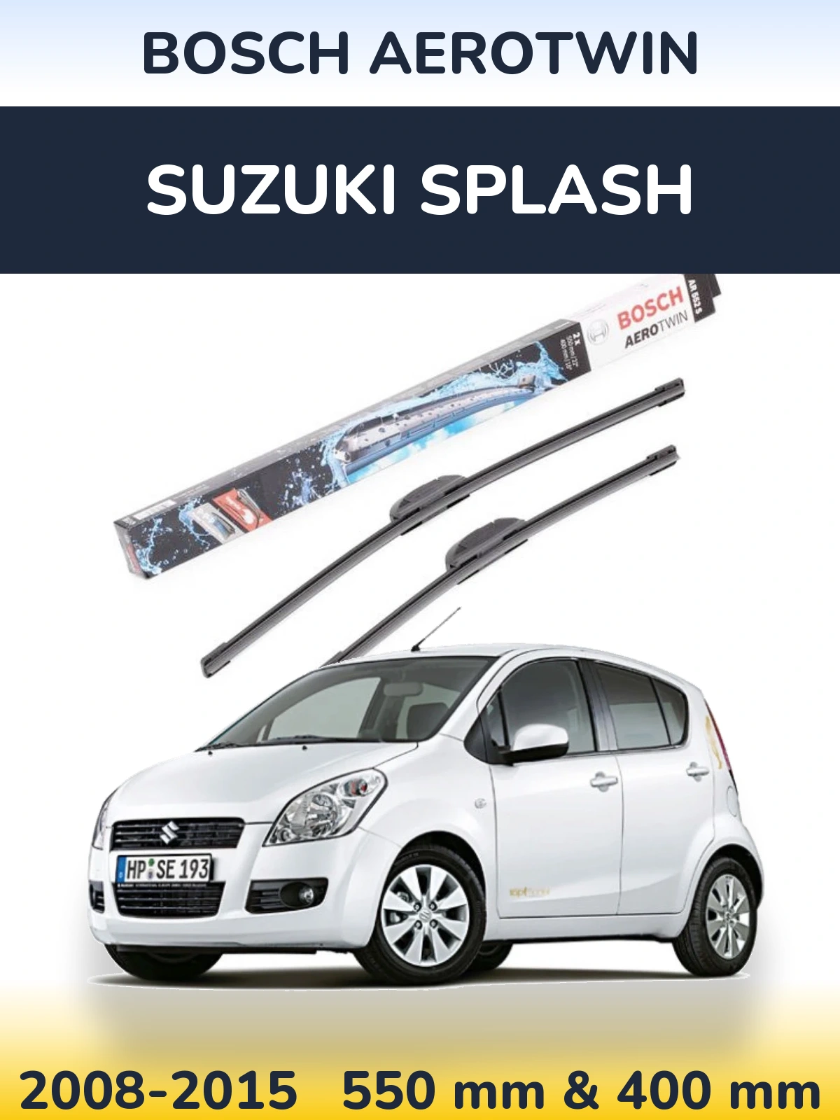 Torkarblad BOSCH AeroTwin för Suzuki Splash
