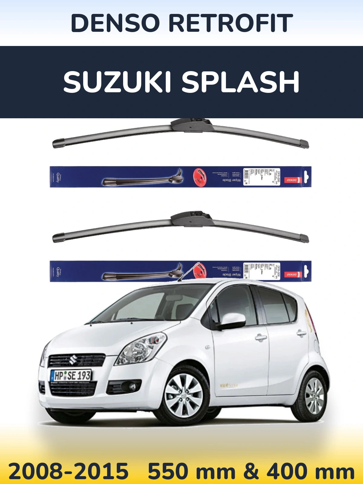 Torkarblad Denso Retrofit för Suzuki Splash