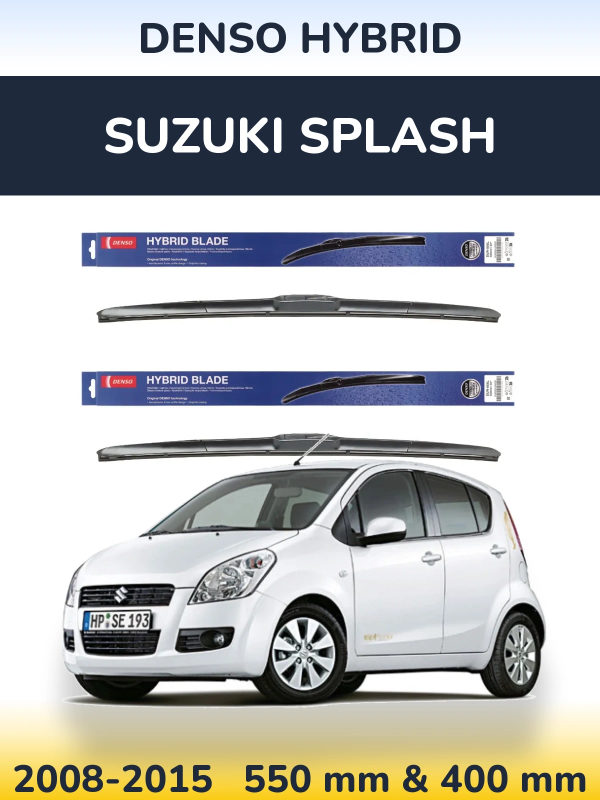 Torkarblad Denso Hybrid för Suzuki Splash