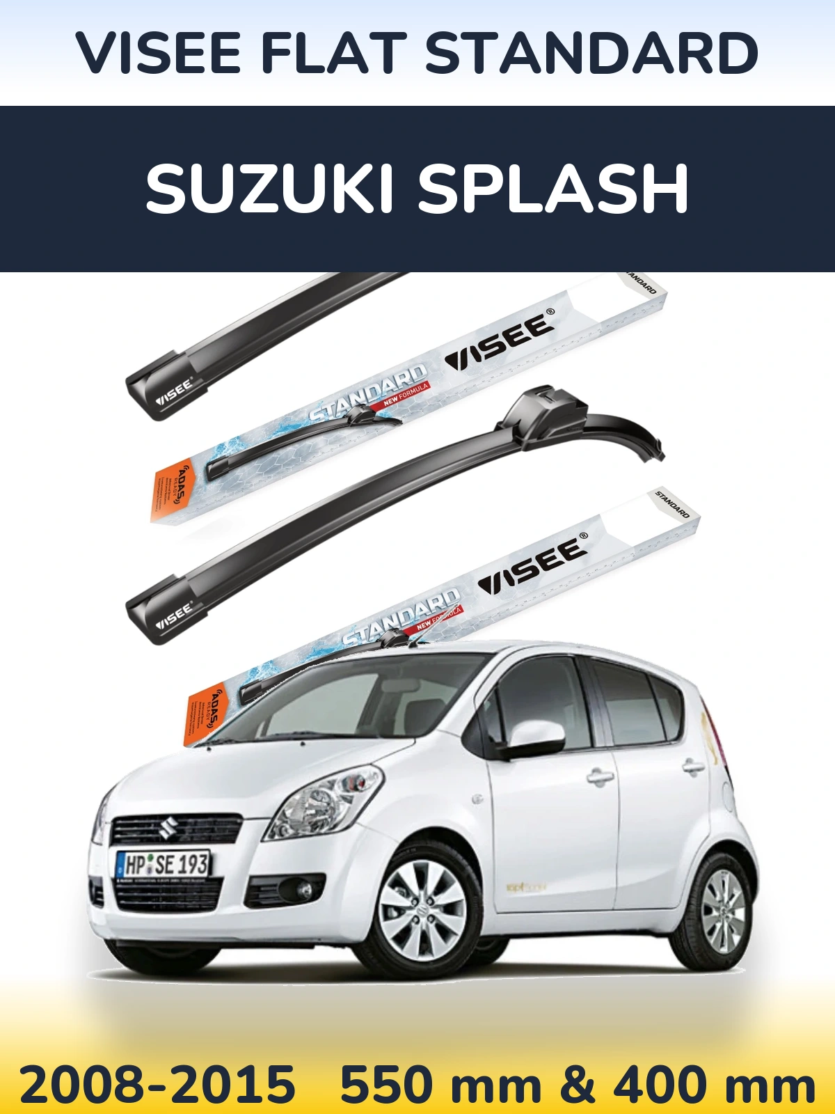 Torkarblad VISEE FLAT STANDARD för Suzuki Splash