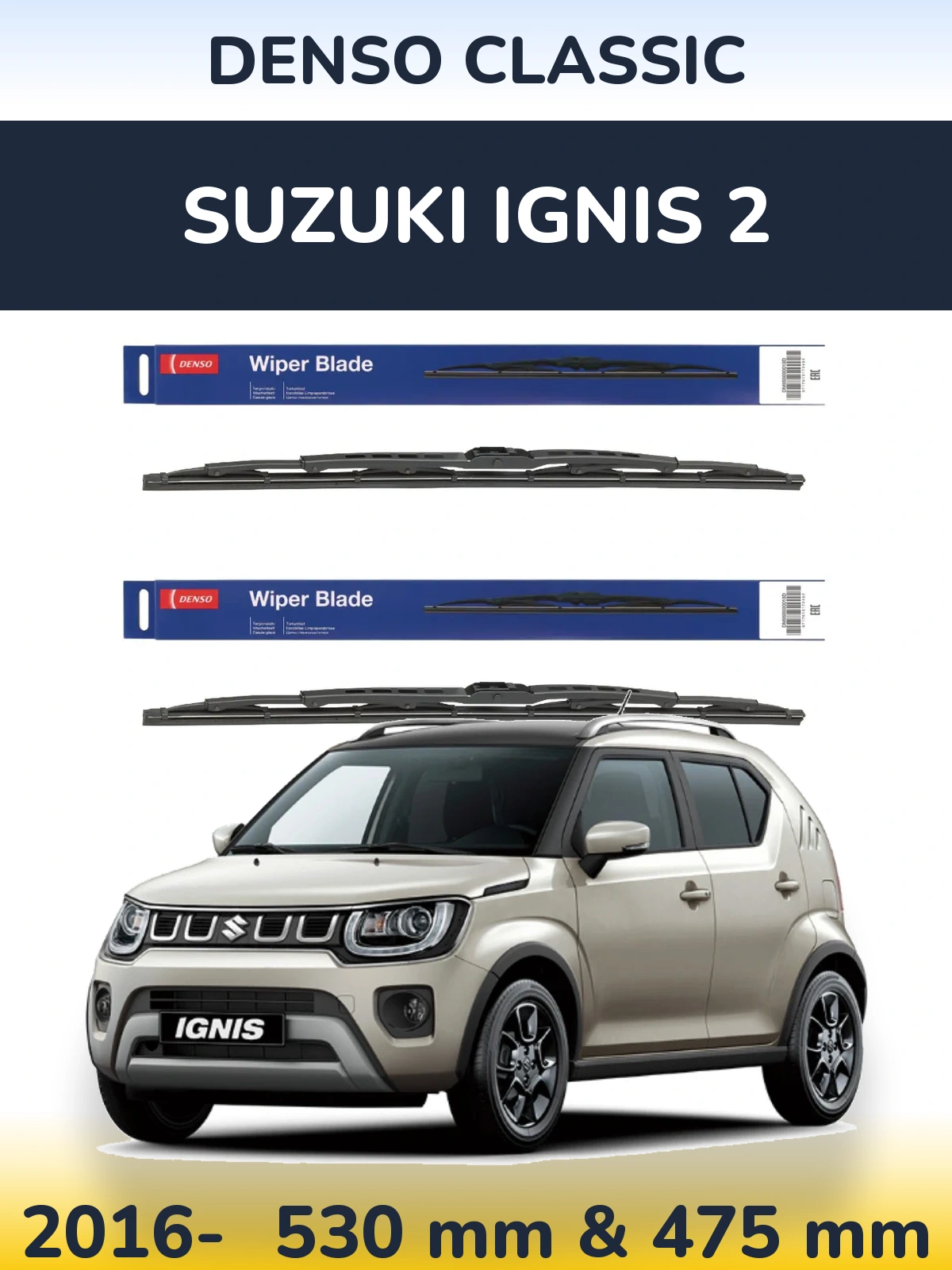 Torkarblad Denso Classic för Suzuki Ignis 2