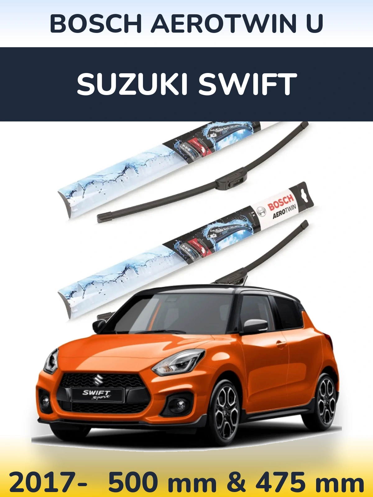 Torkarblad BOSCH AeroTwin U för Suzuki Swift