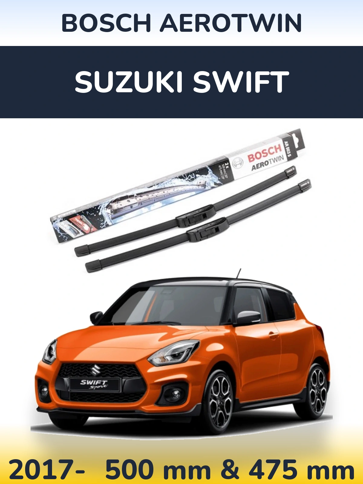 Torkarblad BOSCH AeroTwin för Suzuki Swift