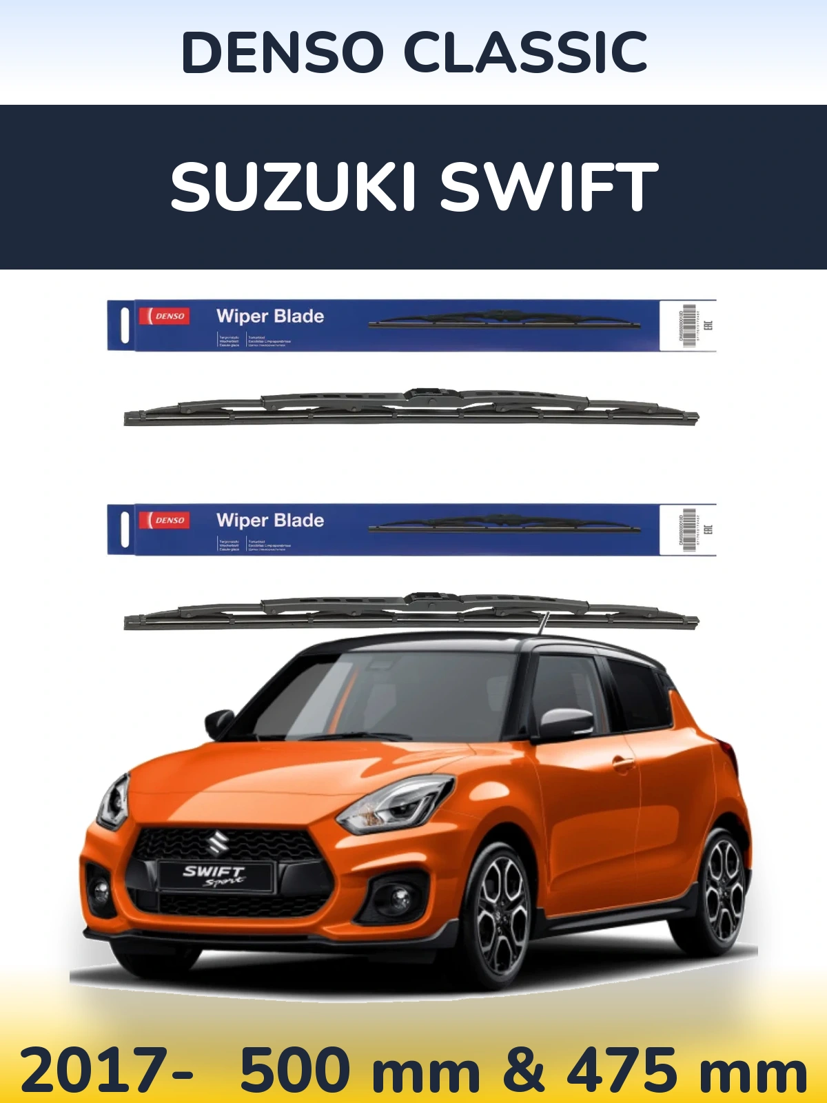 Torkarblad Denso Classic för Suzuki Swift