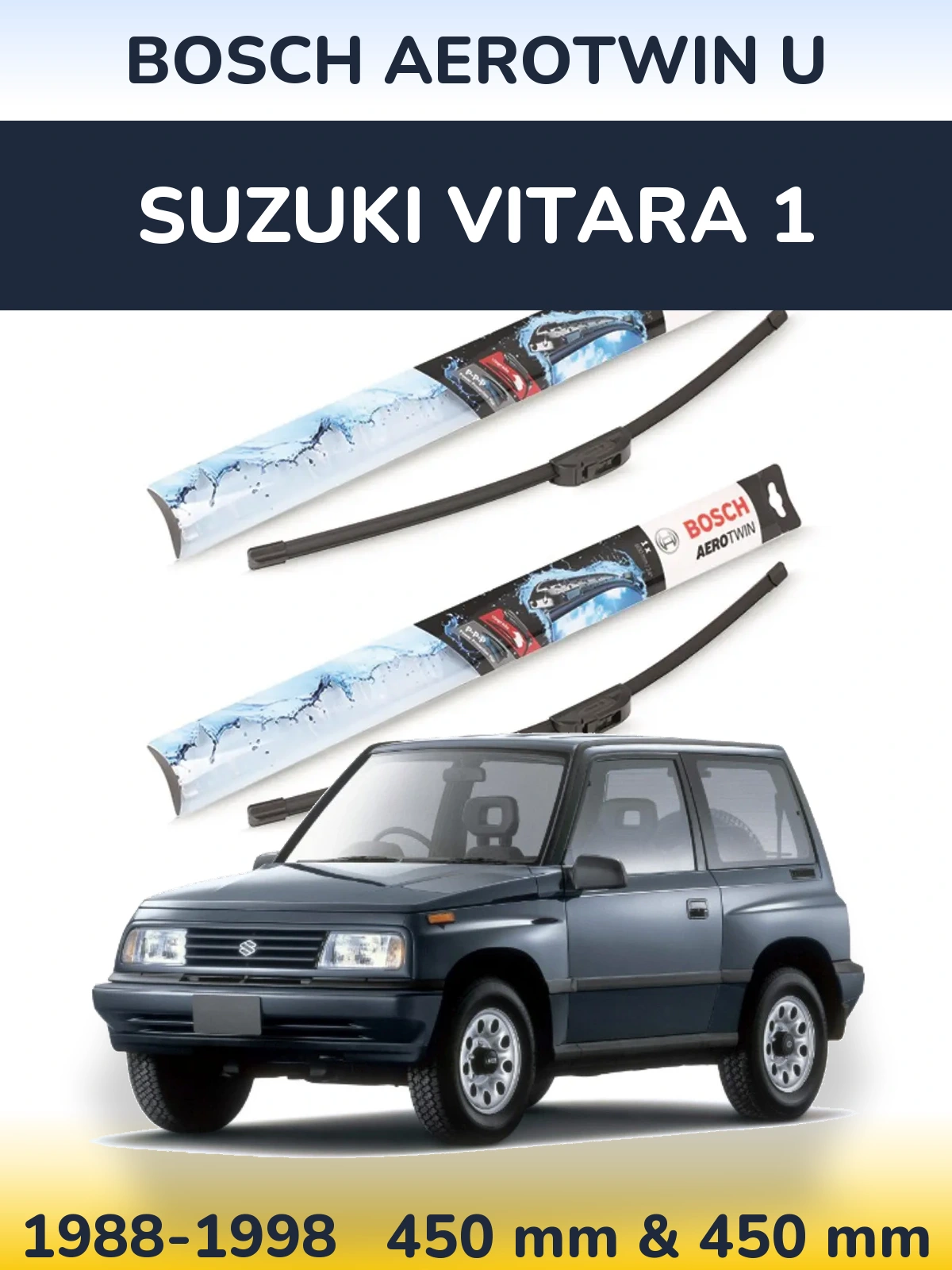 Torkarblad BOSCH AeroTwin U för Suzuki Vitara 1