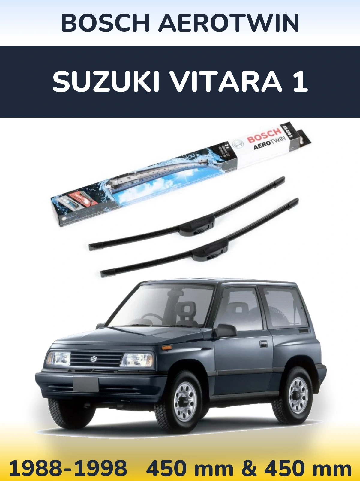 Torkarblad BOSCH AeroTwin för Suzuki Vitara 1