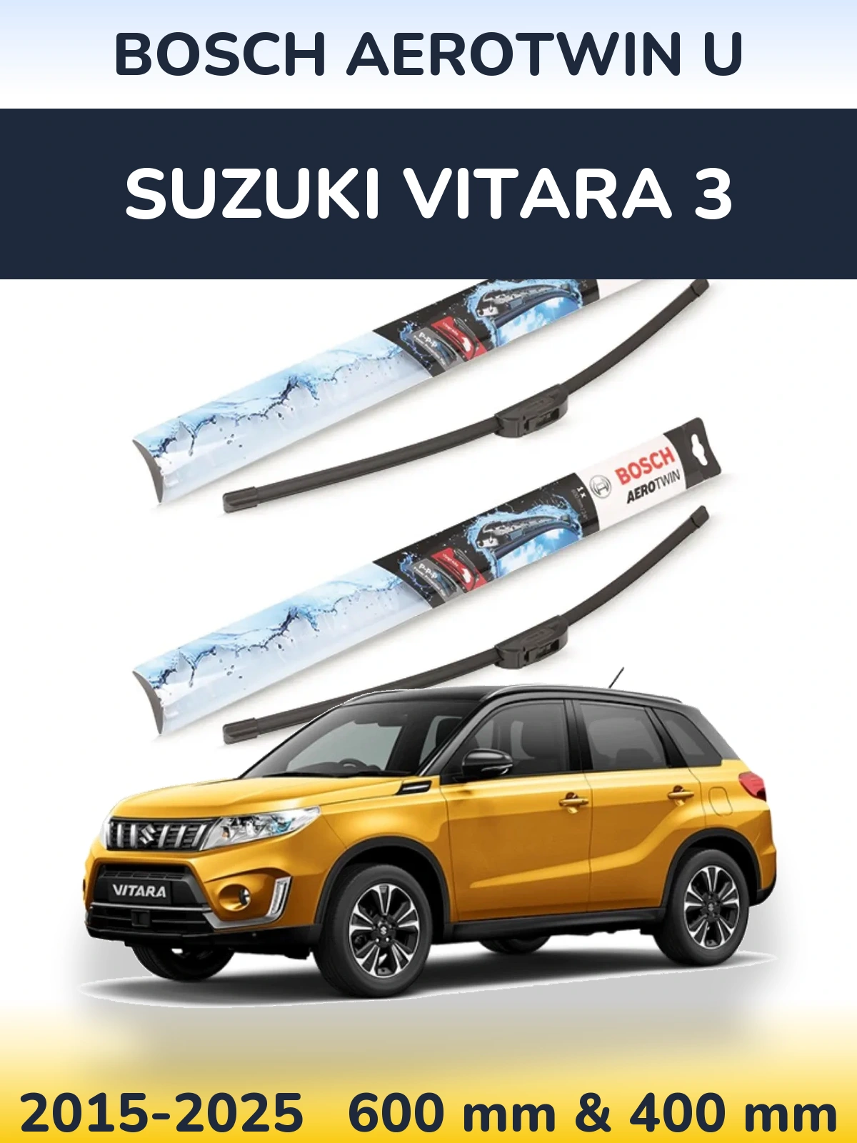 Torkarblad BOSCH AeroTwin U för Suzuki Vitara 3